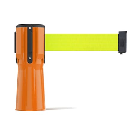 Retractable Belt Barrier Cone Mount Orange Case 11ft. Fl.Yel Belt